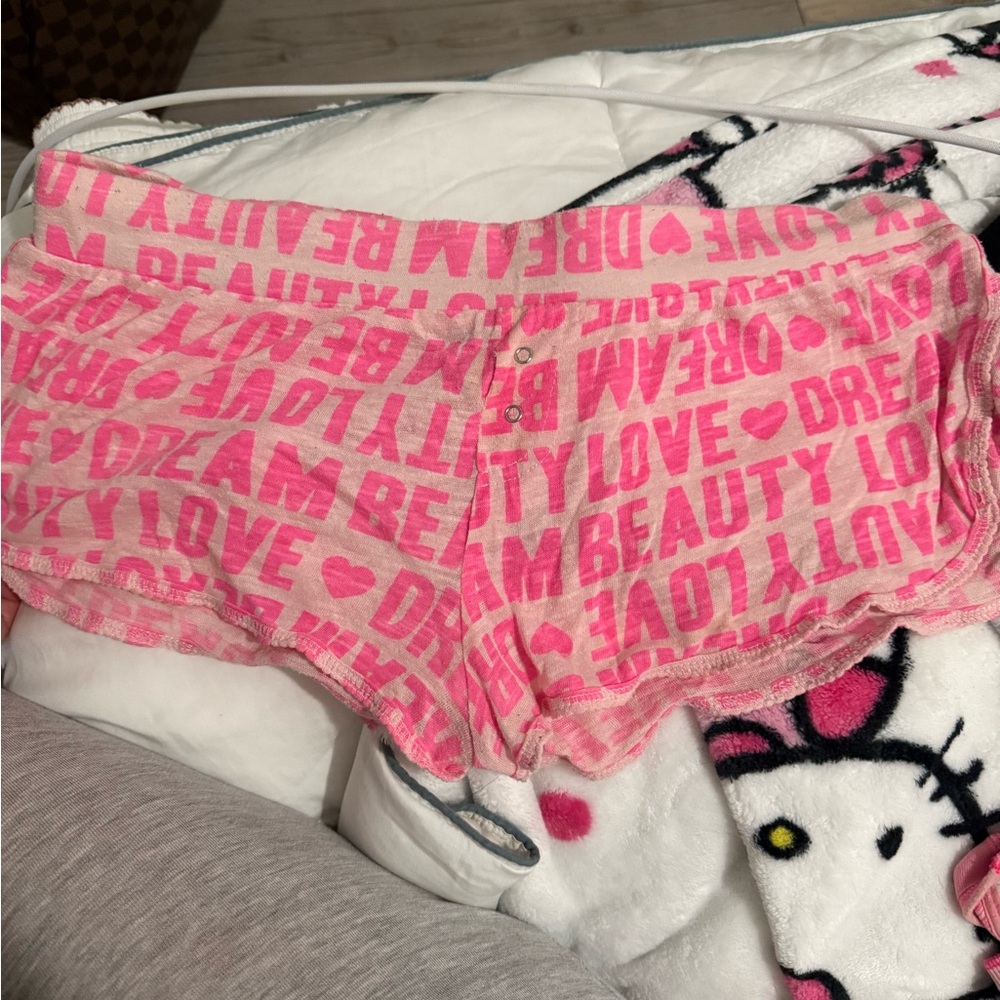 Pink PJ shorts